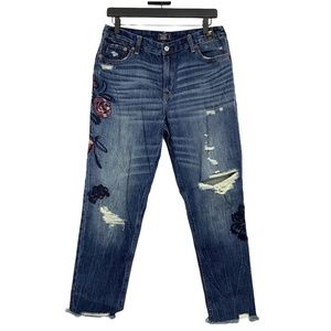 Abercrombie & Fitch High Rise Girlfriend Jeans